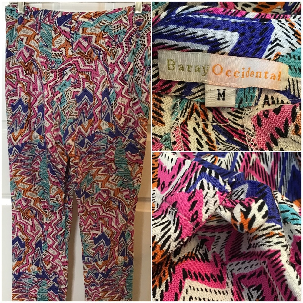 🎉HOST PICK🎉 Colorful Zigzag Patterned Women's Pants - Picture 2 of 3